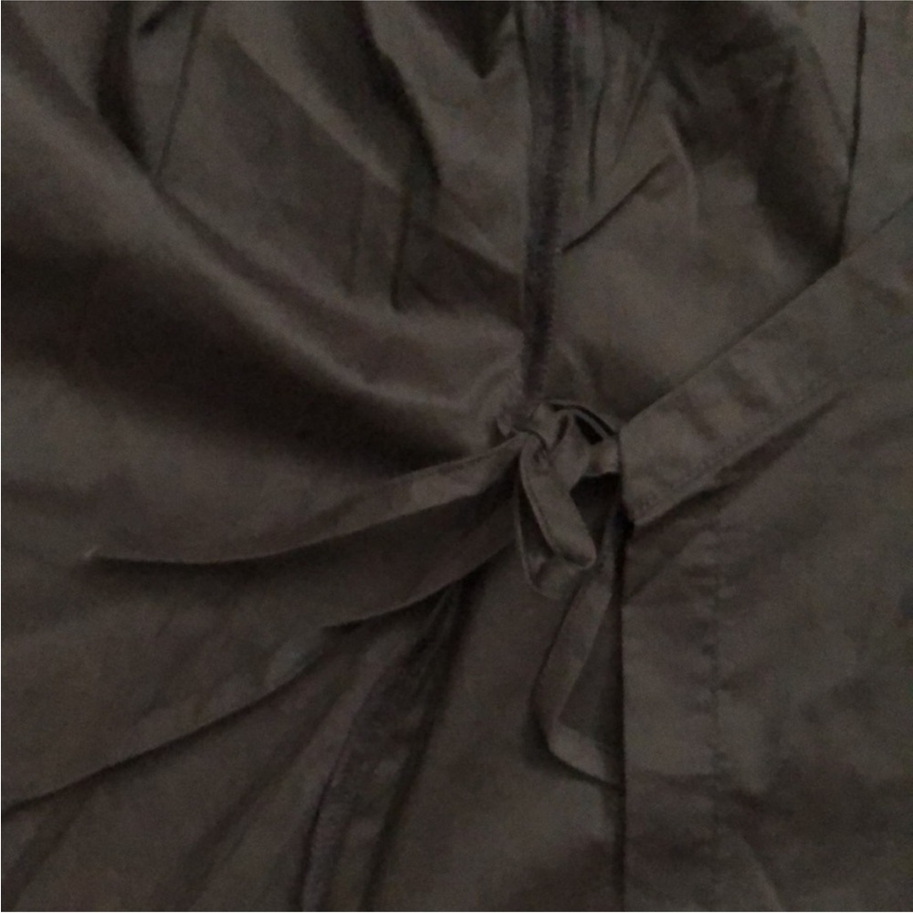 Elegant Black Wrap Blouse - Picture 5 of 8